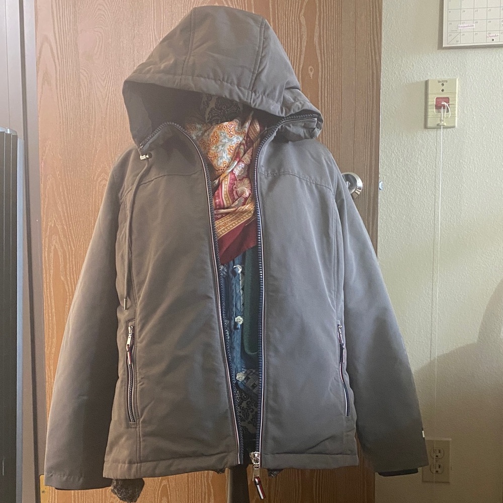 Tommy Hilfiger Navy Hooded Jacket